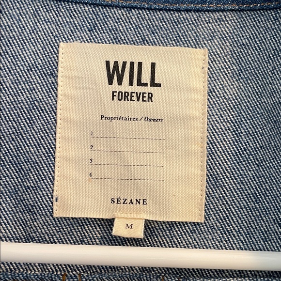 Sezane Will Jacket Denim Blue - Size M - Picture 2 of 8